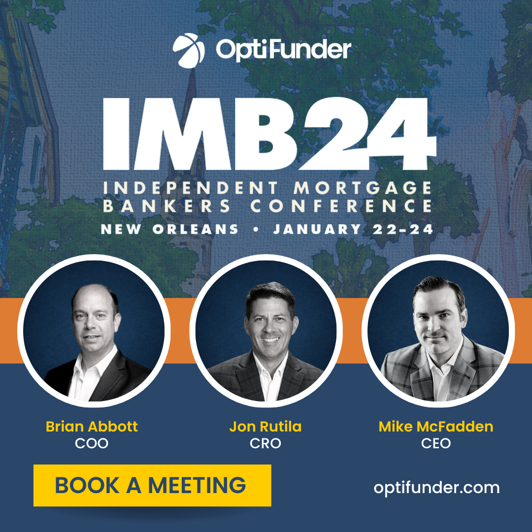 Meet with OptiFunder at the Independent Mortgage Bankers Conference